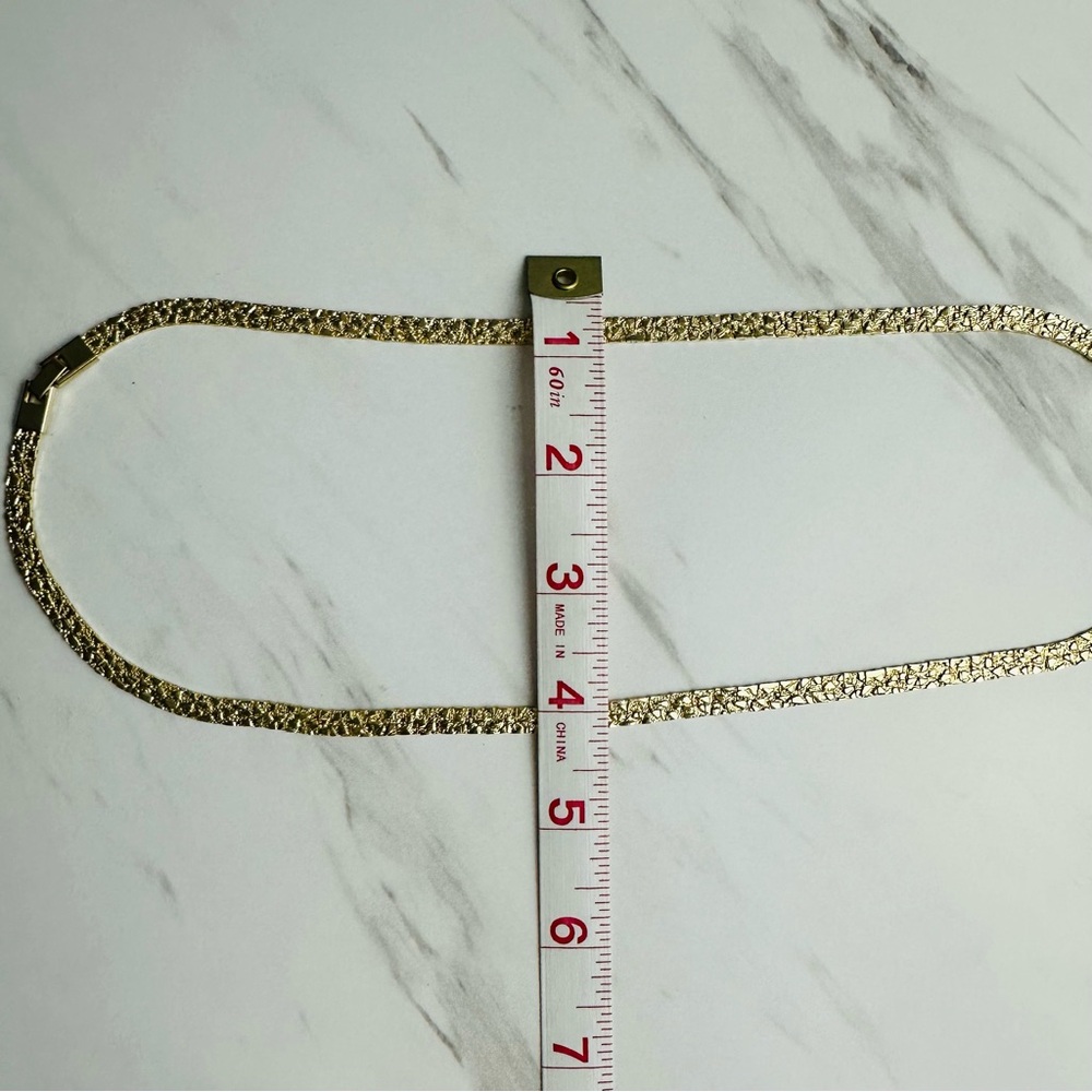 Golden Nugget Style Vintage 24” Gold Plated Necklace - Picture 13 of 13